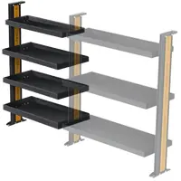 Driver's Side Front Additional Shelving Kit A (800mm Wide x 1350mm High) 4 shelves