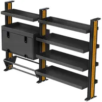 Shelving Kit GA - 1000mm + 800mm Wide x 1430mm High [CLONE]