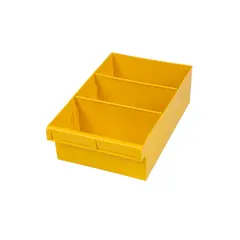 Yellow Plastic Storage Tub (300mm x 200mm x 100mm)