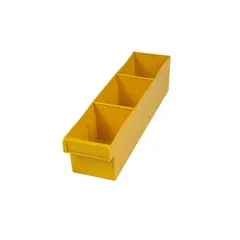 Yellow Plastic Storage Tub (400mm x 100mm x 100mm)