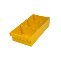 Yellow Plastic Storage Tub (400mm x 200mm x 100mm)