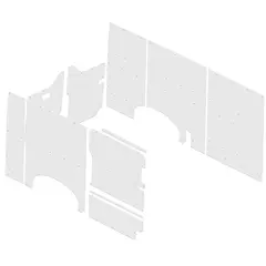 Load Area Protection Kit to suit Volkswagen Transporter T6 SWB (12/2015 – Current) Dual Sliding Door