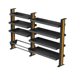 Shelving Kit DA - 1000mm + 1000mm Wide x 1050mm High, Upright Height: 1050mm