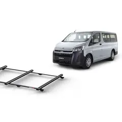 Roof Racks for Toyota Hiace LWB (05/2019 – Current) Trademax Crossbars x 3