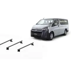 Roof Racks for Toyota Hiace LWB (05/2019 – Current) Trademax Crossbars x 3