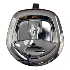 Whale Tail Drop T Lock - Fitted with central locking - Chrome