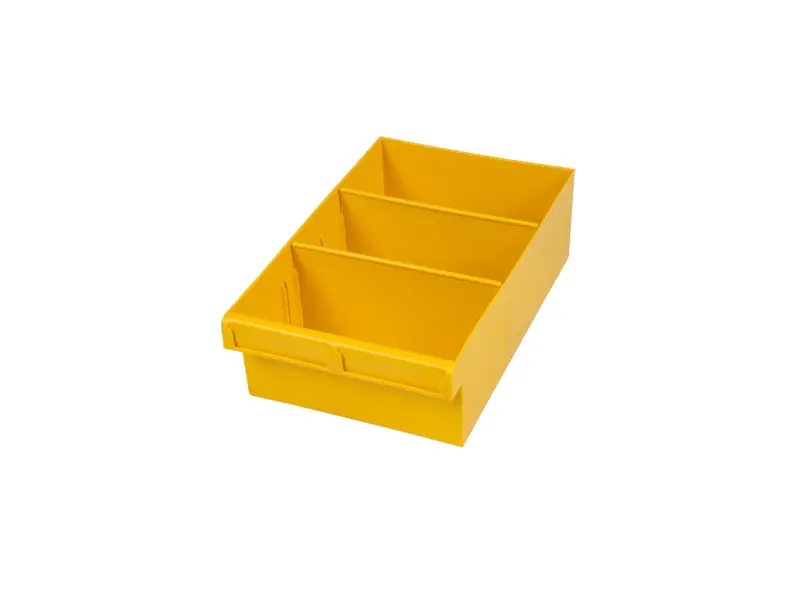 Yellow Plastic Storage Tub (300mm x 200mm x 100mm)