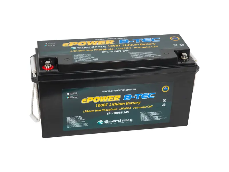 B-TEC 24V 100Ah Lithium Battery