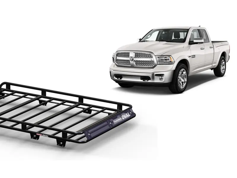 Roof Racks for Dodge Ram 1500/2500 Quad Cab (2009 – Current) Oval Steel Platform