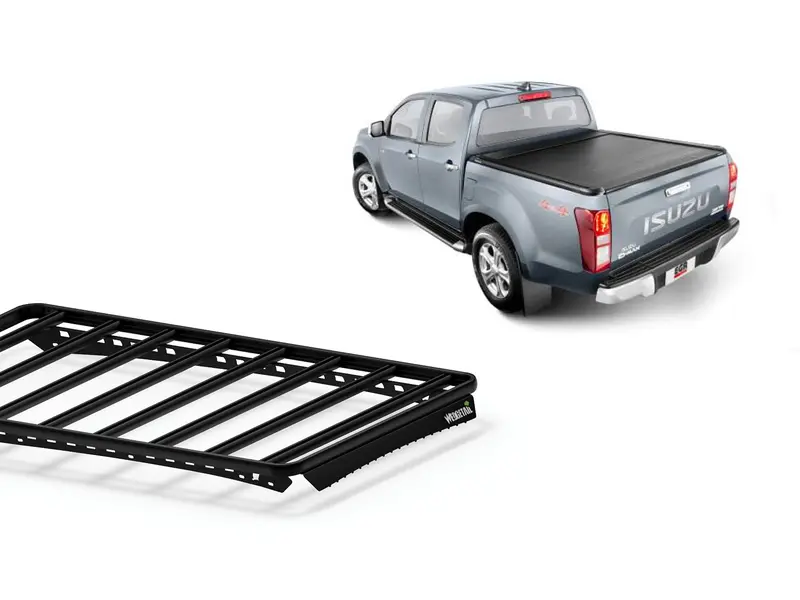 Roof Racks for Isuzu D-MAX Dual Cab (2020 – Current) Wedgetail Adventure Platform to suit EGR roll top roof rack