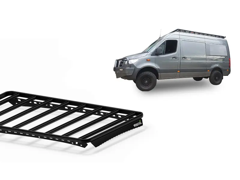 Roof Racks for Mercedes Benz Sprinter MWB High Roof (2006 – 2018) Wedgetail Adventure Platform