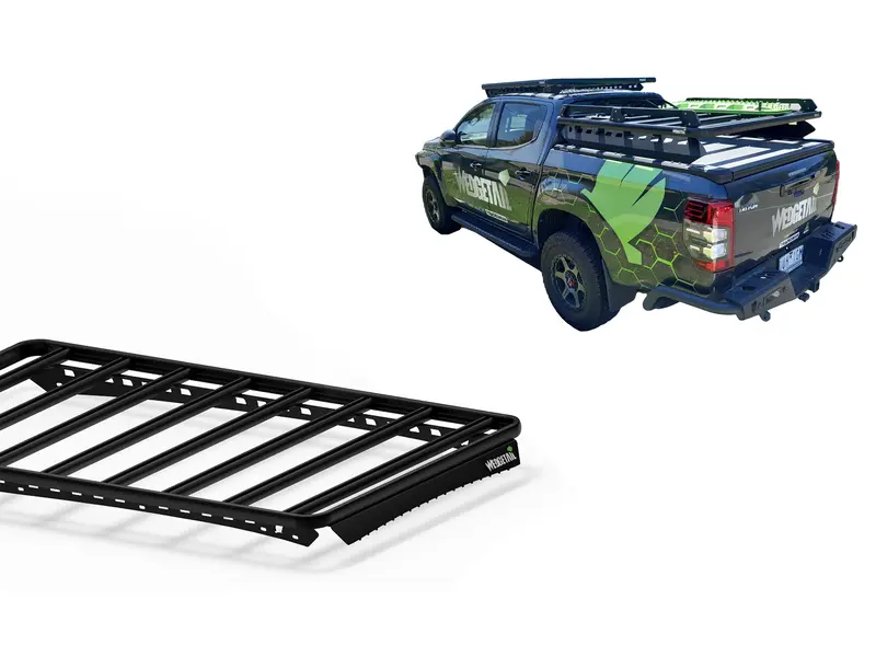 Roof Racks for Mitsubishi Triton Dual Cab (04/15 – 01/24) Wedgetail Adventure Platform to suit EGR roll top roof rack