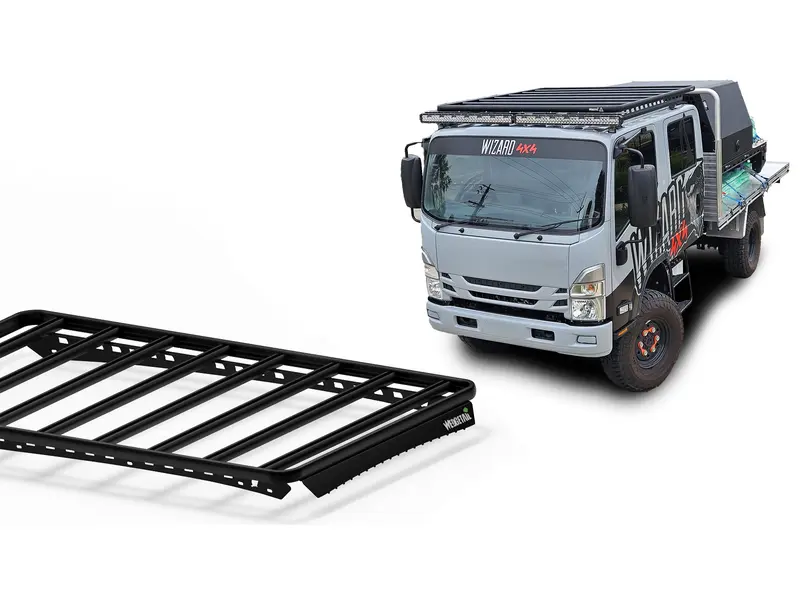 Roof Racks for Isuzu N Series truck Dual Cab Flat Roof (2006 – Current) Wedgetail Adventure Platform
