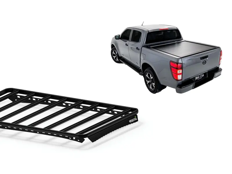 Roof Racks for Mazda BT-50 Dual Cab (2020 – Current) Wedgetail Adventure Platform to suit EGR roll top roof rack