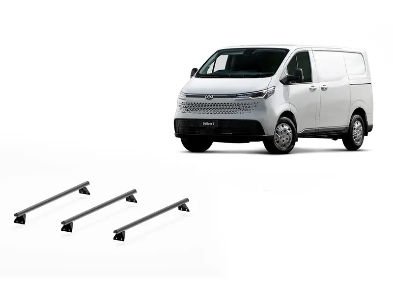 Roof Racks for LDV Deliver 7 SWB Low Roof (01/2024 – Current) Trademax Crossbars x 3