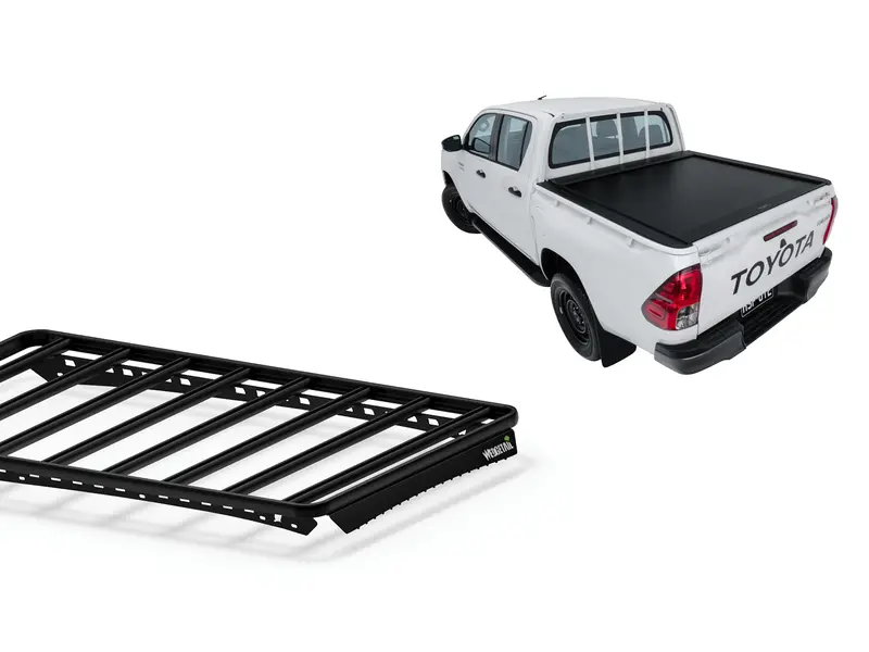 Roof Racks for Toyota Hilux Dual Cab (10/15 – Current) Wedgetail Adventure Platform to suit EGR roll top roof rack