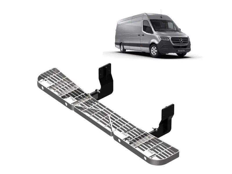 Galvanised Step & Sensor Brackets for Mercedes Benz Sprinter Van 907, VS30 Wide Chassis (01/2019 - Current)