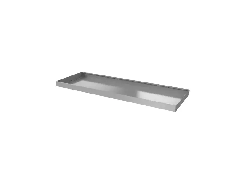 Steel Shelf (400mm wide x 1200mm long) with Brackets & Fixings