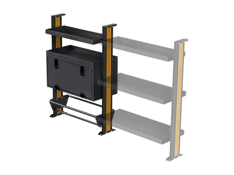 Driver's Side Front Additional Shelving Kit G - 800mm Wide x 1300mm High