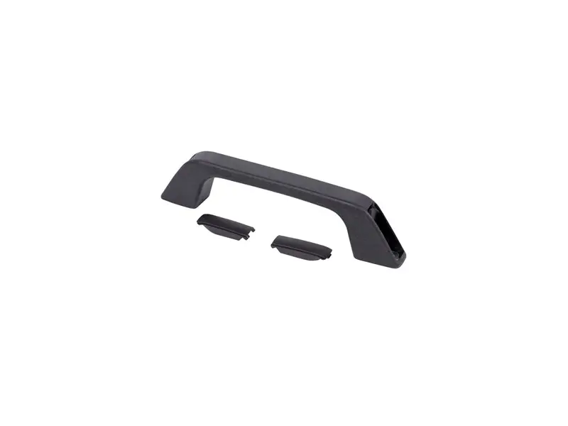 Grab Handle - Black PVC - Concealed Screw Mount - 220mm