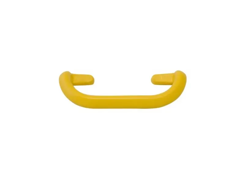 Moulded Bolt-on Grab Handle - Polyurethane Yellow - Steel Core - 300mm