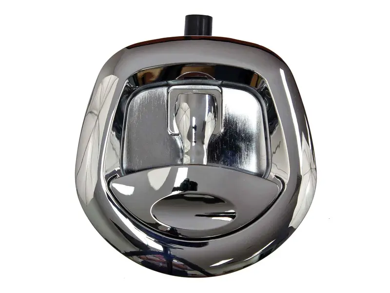 Whale Tail Drop T Lock - Fitted with central locking - Chrome