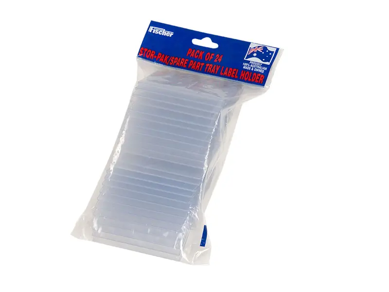 Fischer Spare Parts Tray Label Holder (Pack of 24)