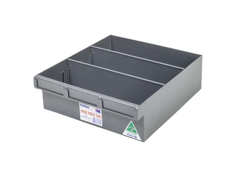 Green Plastic Tray Storage Tub Tech Bin (300 L x 300 W x 100 H) with Dividers - suits 300mm Shelf, Length: 300mm, Width: 300mm, Height: 100mm, Colour: Green