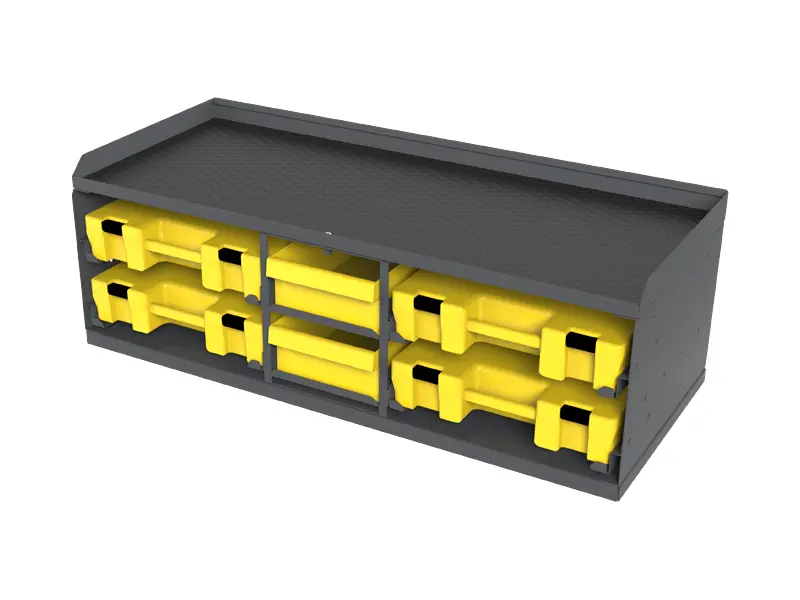 Ezi-Pak Workbench with 4 Ezi-Paks - 1000mm wide